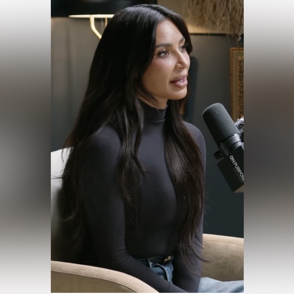 🖤NEW SKIMS ESSENTIAL MOCK NECK LONG SLEEVE BODYSUIT ONYX XXS/XS S/M - Picture 1 of 6